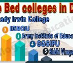 Top Bed colleges in Delhi
