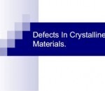 Defects in Crystalline Materials
