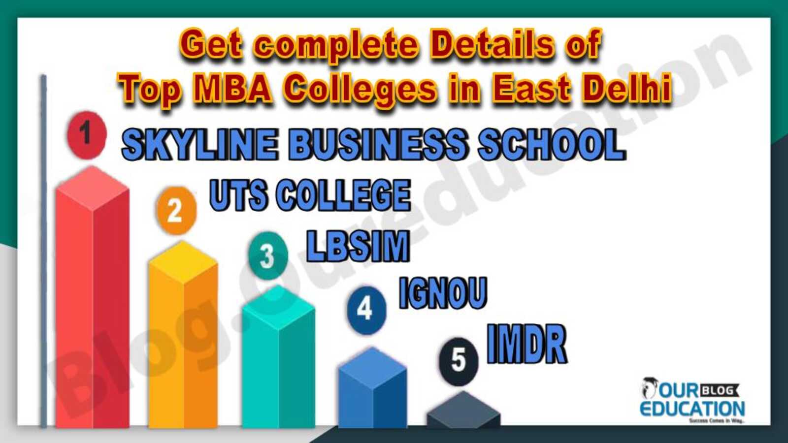 Get complete Details of Top MBA Colleges in East Delhi