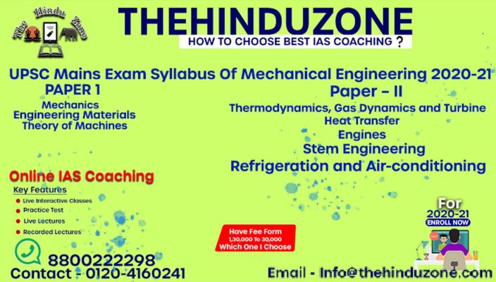 Mechanical Engineering Syllabus 2020-21