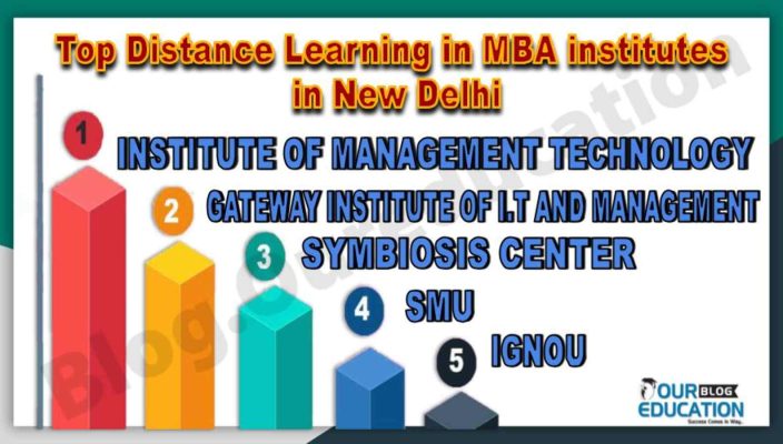 Best Distance Learning in MBA institutes in New Delhi