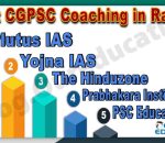 Best CGPSC Coaching in Raipur