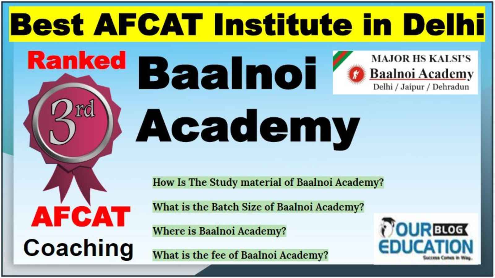 Best AFCAT Coaching Institute in Delhi