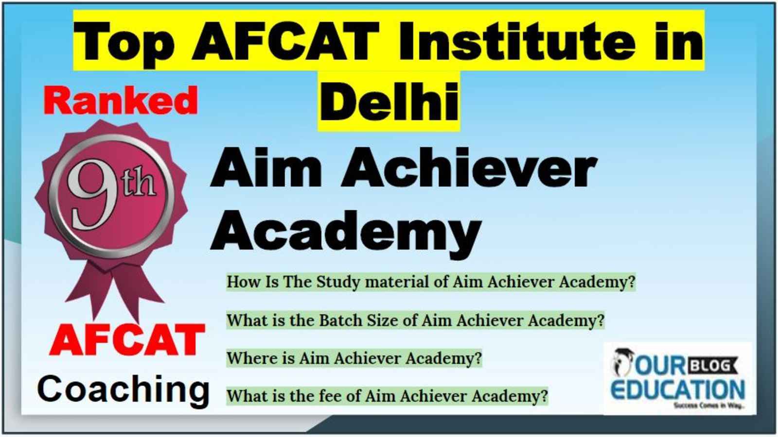 Best Institute for AFCAT in Delhi