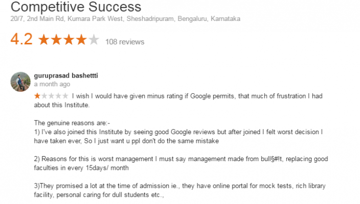 Competitive Success Coaching For Banking In Bangalore