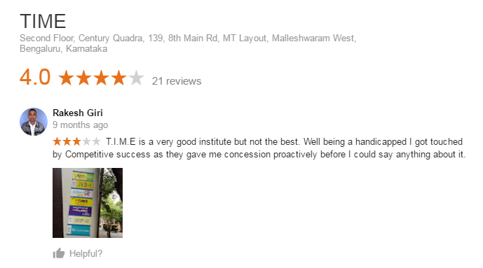 TIME Coaching For IBPS In Malleshwaram, Bangalore