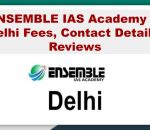 ENSEMBLE IAS Academy in Delhi Fees,Contact Details,Reviews