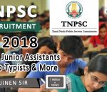 TNPSC Recruitment 2018 – 9,351 Junior Assistants, Steno-Typists & More