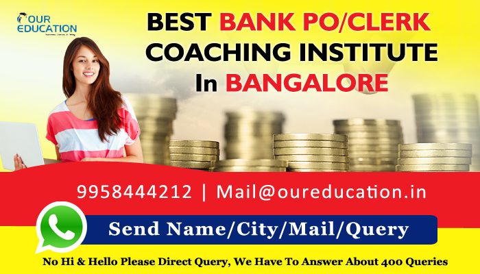 BEST BANK PO/CLERK COACHING INSTITUTE IN BANGALORE