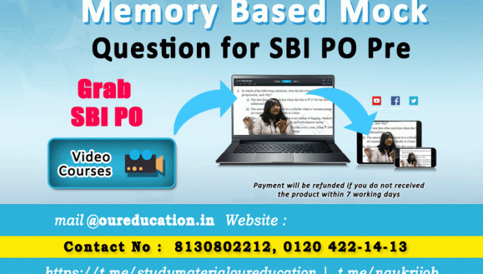 Memory Based Question for SBI PO Pre