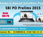 Solution for Memory Based Question Paper of SBI PO Prelims 2015