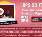 COACHING STUDY MATERIAL FOR IBPS SO EXAMINATION
