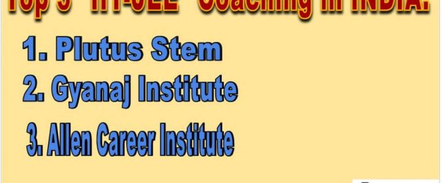 Top 3 IIT JEE Coaching Institutes in India