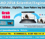 ISRO Scientist/Engineer SC Syllabus , Eligibility , Exam Pattern Imp Dates