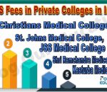 MBBS Fee in Private colleges In India