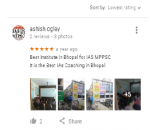 Ogley o MPPSC Coaching in Bhopal Reviews
