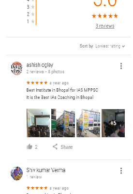 Ogley o MPPSC Coaching in Bhopal Reviews