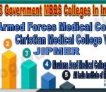 Top 5 Government MBBS Colleges In India