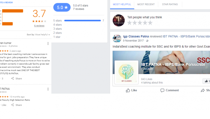 IBT Coaching Patna Reviews
