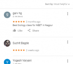 Bio-Excel NEET Coaching Nagpur Reviews