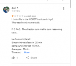 MERIT Institute SSC Coaching Hyderabad Reviews