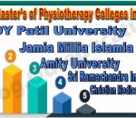 Top 10 Master of Physiotherapy MPT colleges in India