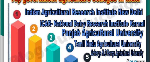 Top Government Agriculture Universities in India
