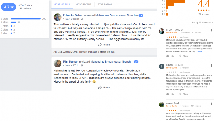 Mahendra Educational Private Limited SSC Coaching Bhubaneswar Reviews