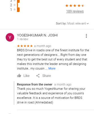 BRDS Nata Ahmedabad Coaching Reviews