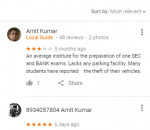 Balaji Institute Telibagh SSC Coaching Lucknow Reviews