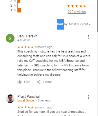 Endeavor Careers Cat Ahmadabad Coaching Reviews