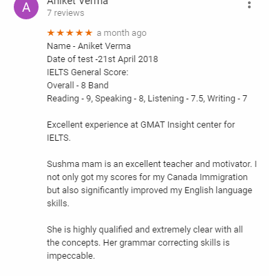 GMATinsight Gmat Coaching Delhi Reviews