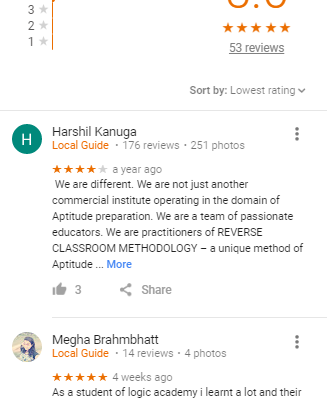 Logic Academy GMAT Ahmadabad Coaching Reviews