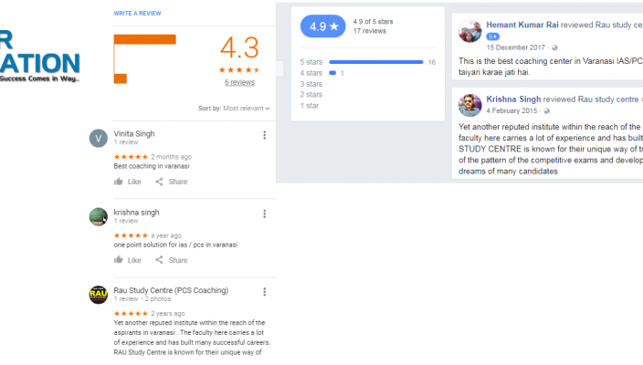 Rau Study Centre SSC COACHING VARANASI REVIEWS