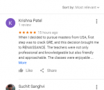 Renaissance Educare GRE Ahmedabad Coaching Reviews