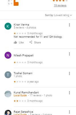 Resonance Shahibaugh Campus IIT Coaching Ahmadabad Reviews