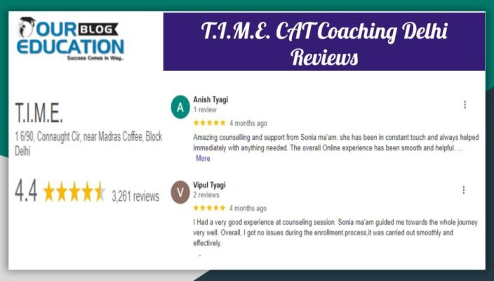 T.I.M.E. CAT Coaching Institute Delhi Reviews