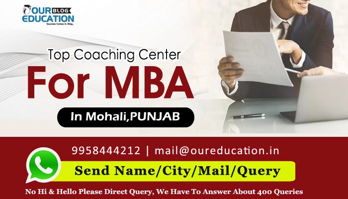Top MBA Coaching Institutes in Mohali, Punjab