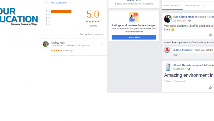 A-One Academy SSC Coaching Pune Reviews