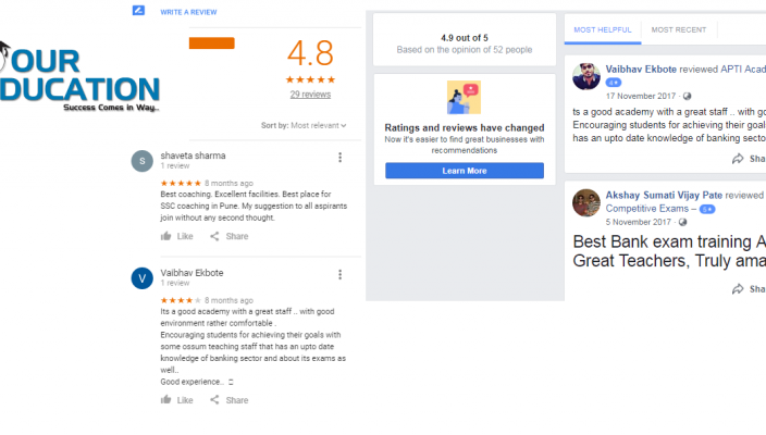 APTI ACADEMY SSC Coaching Pune Reviews