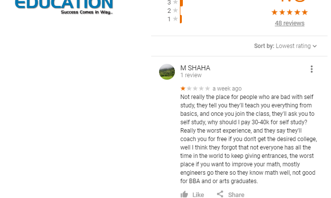 IMS Aundh Cat Coaching Pune Reviews