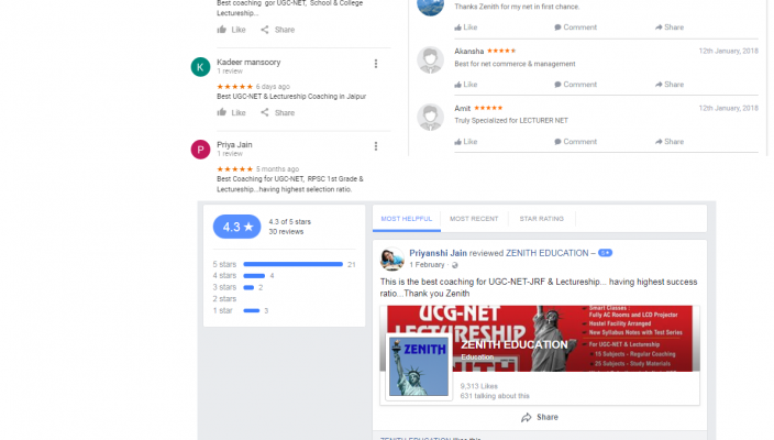 Zenith academy IAS Jaipur Reviews