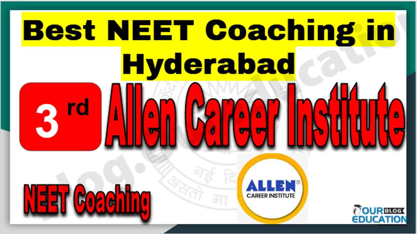 Rank 3rd NEET Coaching in Hyderabad