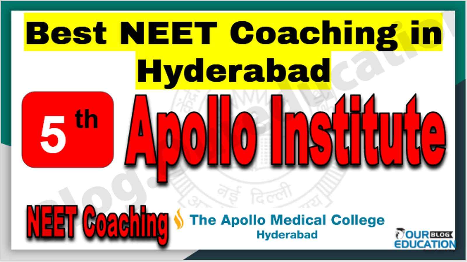 Rank 5th NEET Coaching in Hyderabad