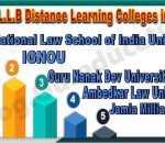 Best LLB distance learning colleges in india