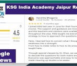 KSG India Academy Jaipur reviews