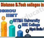 best distance b.tech colleges in india