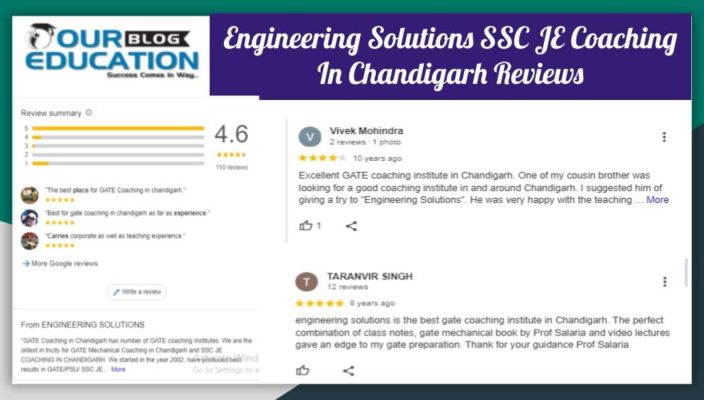 Engineering Solutions SSC JE preparation In Chandigarh Review