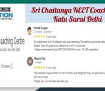 Sri Chaitanya NEET Coaching in Kalu Sarai Delhi