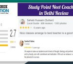 Study Point NEET Coaching in Delhi Review